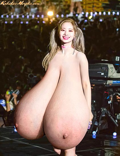 Korean singer Dahyun From Twice huge tits naked on stage!????