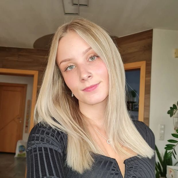 Beautiful blond teen with small tits