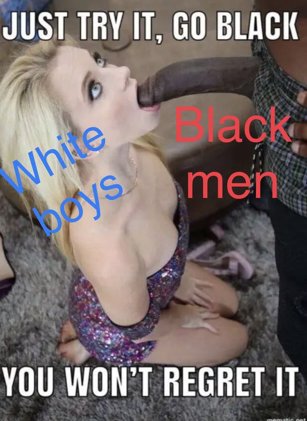 Whitebois should show black cock respect, white bois are little dick bitches for black men